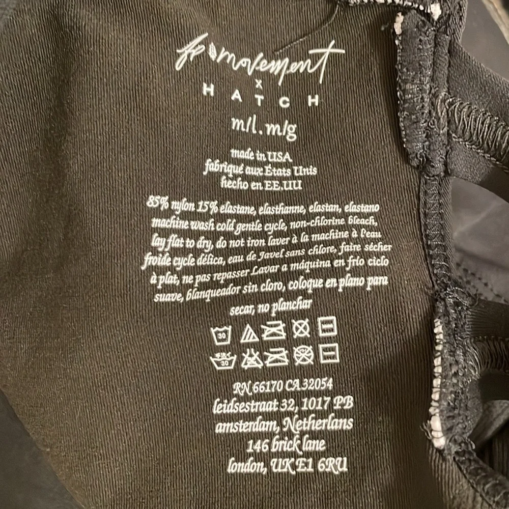 Free People FP Movement x Hatch Good Karma Maternity Onesie Obsidian $128 - Picture 13 of 13